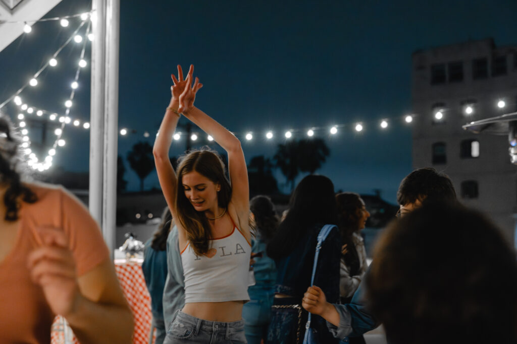 Nu Roots members dancing on a Venice, CA rooftop.